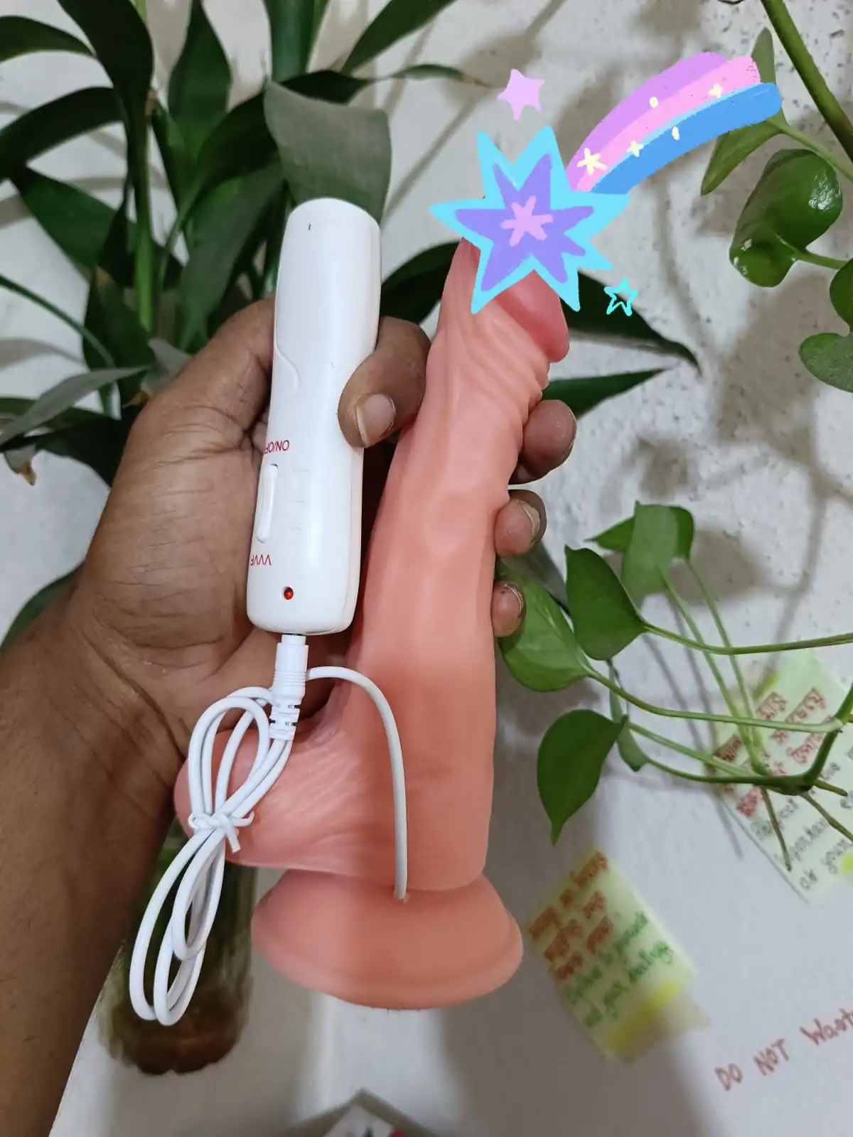 Remote control Moveable Vibrator D*ildo extra long
